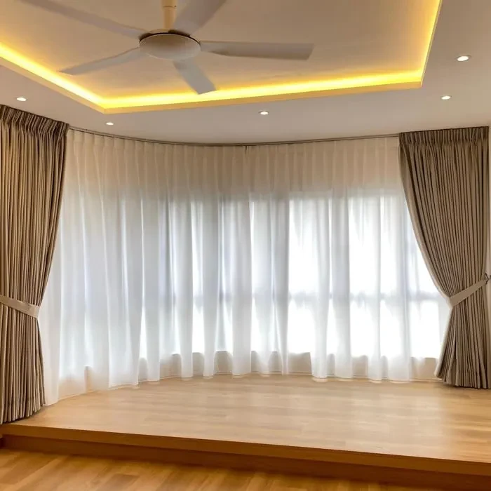Premium two layer blackout curtains in dubai