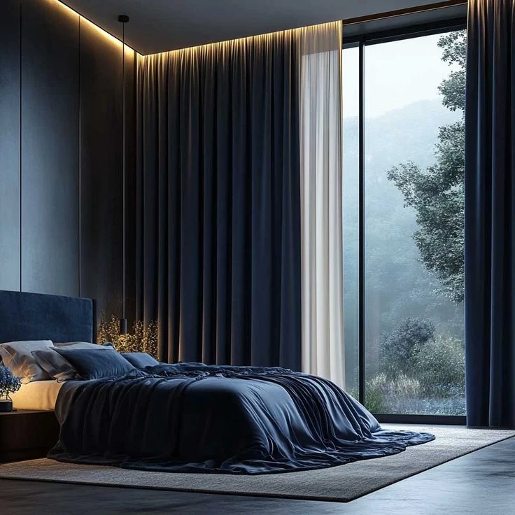 bedroom curtain style for contemporary homes